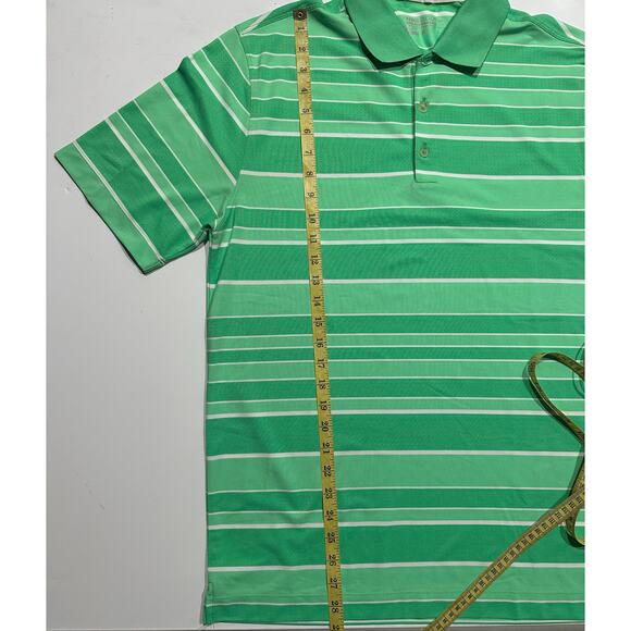 Nike Shirt Mens Med Green white Golf Polo Short Sleeve Dri-Fit Tour Performance - Picture 3 of 7